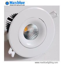 15W 4-Inch Round CREE COB LED Plafonnier (trous 90mm)